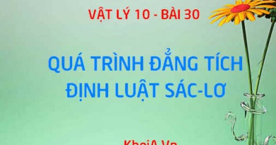 Quá trình đẳng tích là gì? Định luật Charles (Sác-lơ) - Vật lý 10 bài 30